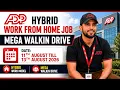 ADP Hybrid Work From Home Jobs Mega Walkin Drive 5 Days Working Model