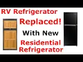 Replace RV Refrigerator with Residential Fridge RV Refrigerator Installation
