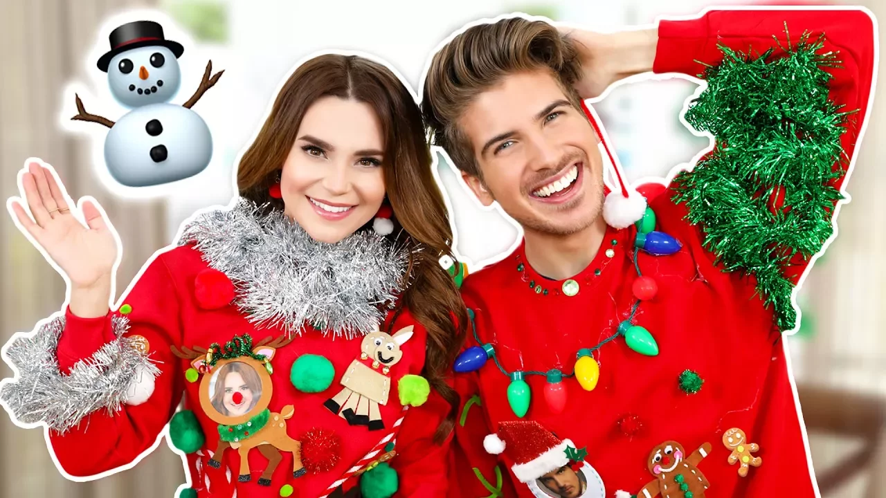 UGLY SWEATER CHALLENGE ft Joey Graceffa!