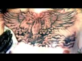 Religious Praying Hands Chest Piece - Tattooed by Lou Bragg