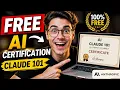 Official Anthropic Claude 101 Certification Learn AI Earn Certificate