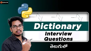 Dictionary Interview Operations in Python Python in Telugu Dictionary in Telugu