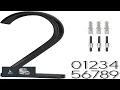 6 Inch Stainless Steel Floating House Number Metal Modern House Numbers