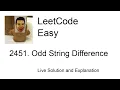 2451 Odd String Difference Leetcode Easy