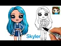 How to Draw a Rainbow High Fashion Doll Skyler