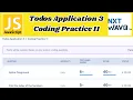 Todos Application 3 Coding Practice 11 Answers JavaScript NxtWave CCBP 4 0