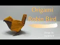 Robin Bird Origami Robin Bird Origami Tutorial Design By David Brill