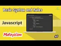 Javascript for Beginners - 06 Basic Syntax and Rules Malayalam Learn Programming with Rafeeque