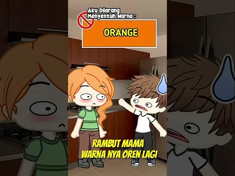 #pov : kamu dilarang menyentuh benda warna orenn 🧡🚫