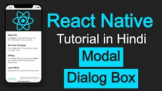 React Native tutorial in Hindi Modal Dialog Box in react-native