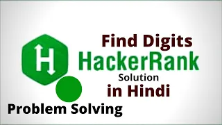 Find Digits Hackerrank Solution Java Hindi