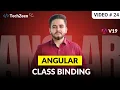 Angular 19 Tutorial Class Binding in Angular 19 2024
