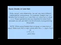 38 Greater less than and equal operator