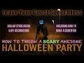 HOW TO THROW THE ULTIMATE HALLOWEEN PARTY with multiple DIYs and SCARY decorations