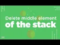 Delete middle element of the stack GeeksforGeeks
