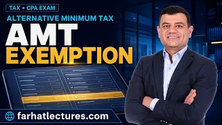 Alternative Minimum Tax Exemption AMT Explained CPA Exam REG Federal Income Tax Course