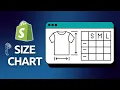How To Add A Size Chart On Shopify