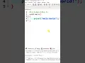 Print Hello World in C Programming First Program in C Language