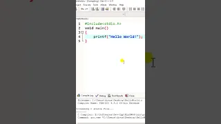 Print Hello World in C Programming First Program in C Language