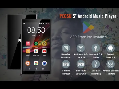 Download MP3 Pecsu G5 Music Player Supports Google Play Store