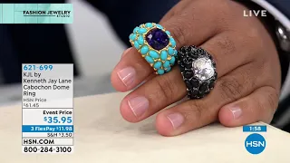 KJL by Kenneth Jay Lane It s My Bling Cabochon Dome Ri