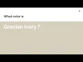 Grecian Ivory color hex color - Green color