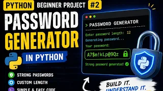 Python Beginner Project Password Generator in Python