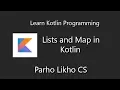 Kotlin Programming Tutorial For Beginners Tutorials Lists and Maps hashmap