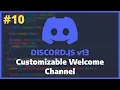 Discord JS v13 - Welcome Message per Guild Ep 10