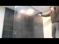 Download Lagu Breaking tempered glass shower wall door.