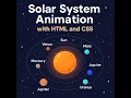 Solar System Animation with HTML and CSS Step-by-Step Animation Tutorial for Beginners
