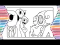 Rainbow friends VS DOORS Coloring Page Roblox Elektronomia JJD - Free NCS Release