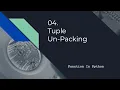 04 tuple unpacking