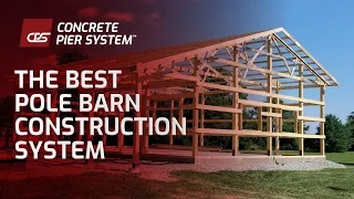 The Best Pole Barn Construction System Concrete Pier System Pole Barn Construction