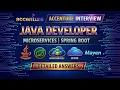 Java Developer Interview 2-7 Years Java 8 Spring Boot Microservices SQL System Design