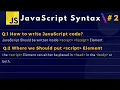 JavaScript Syntax Tutorial in Urdu Hindi lecture 2