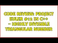 Code Review Project Euler in C - highly divisible triangular number 3 Solutions