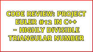 Code Review Project Euler in C - highly divisible triangular number 3 Solutions