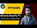 What is Numpy Python List vs Numpy Array Installing Numpy in PyCharm Study Mart