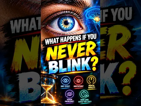 What Happens If You NEVER Blink? ποΈπ± #Shorts