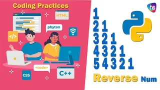 Reverse Pyramid Numbers in Python Number Patterns in Python Number Patterns with Source Code