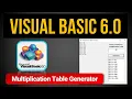 Visual Basic 6 0 Multiplication Table Generator For Loop