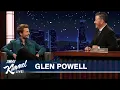 Lagu Glen Powell on Putting His Mom in Chad Powers, Learning to Be a Quarterback \u0026 Going Back to College