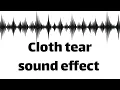Download Lagu Cloth tear sound effect  (no copyright)