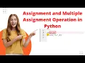 Assignment Operator in Python CBSE Class 11 and 12 Computer Science Lecture 05