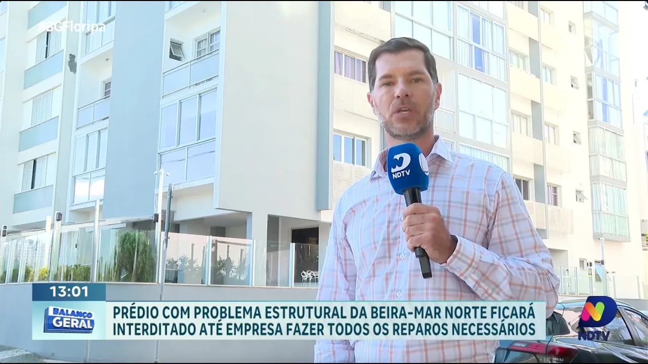 Beira-Mar Norte em atenção: prédio interditado devido a riscos na estrutura