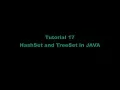 Tutorial 17 - HashSet TreeSet in JAVA