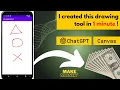 Build Drawing Tool using ChatGPT and Canvas in android online earning