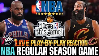🔴LIVE! 76ERS VS CAVS • NBA REGULAR SEASON • BASKETBALL PLAY-BY-PLAY COMMENTARY & SCOREBOARD