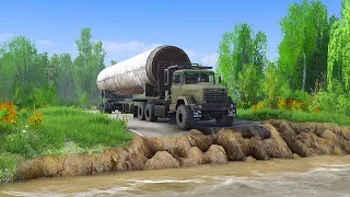 Crossing the MOST DANGEROUS Muddy River With a Giant Pipe Ever